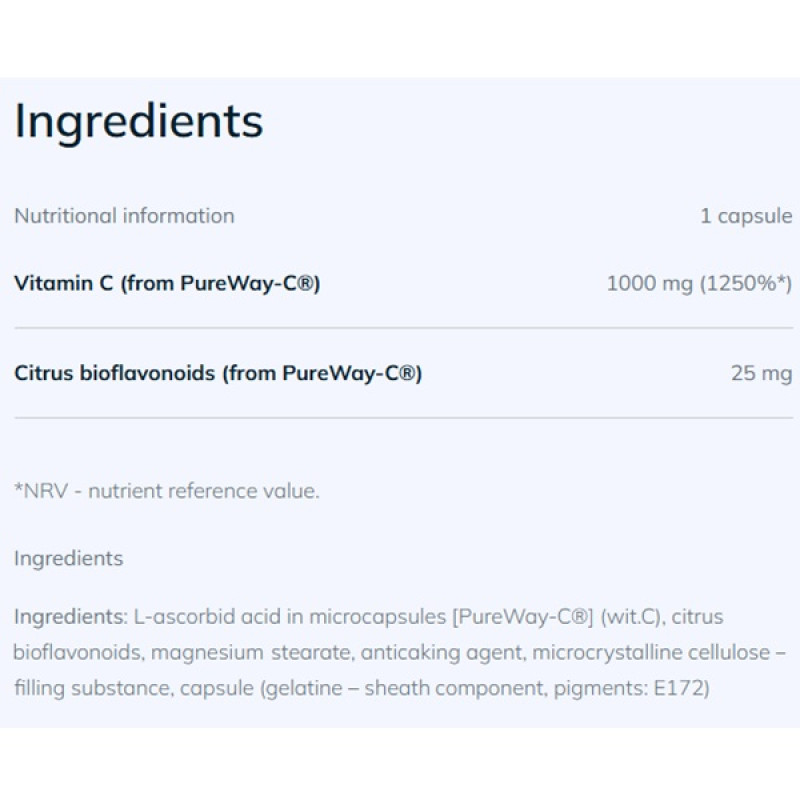 Вітамін C для спорту Olimp Nutrition Gold-Vit C 1000 Forte Витамин С 30 Caps