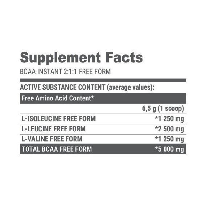 Амінокислота BCAA для спорту Extrifit BCAA Instant 2:1:1 300 g /46 servings/ Orange