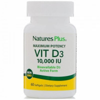 Вітамін D Nature's Plus Vitamin D3 10.000 IU 60 Caps
