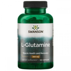 Глютамін Swanson L-Glutamine 500 mg 100 Caps