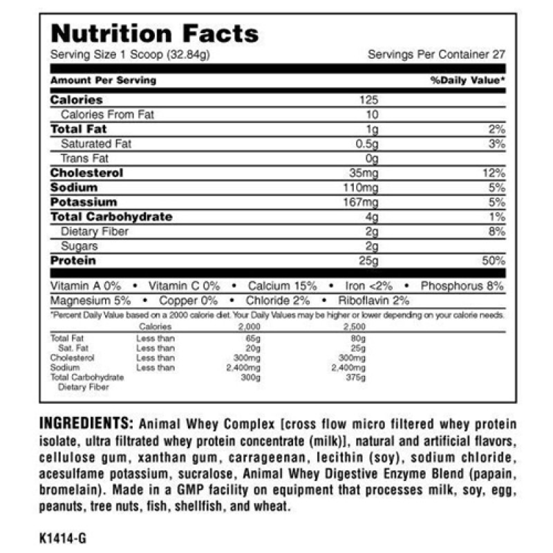 Протеїн Universal Nutrition Animal Whey 907 g /27 servings/ Cookies Cream