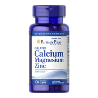Мультиминеральный комплекс Puritan's Pride Chelated Calcium Magnesium Zinc 100 Caplets