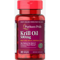 Масло криля Puritan's Pride Krill Oil 500 mg 30 Softgels