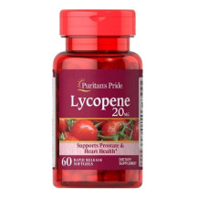 Лікопін Puritan's Pride Lycopene 20 mg 60 Softgels