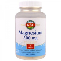 Мікроелемент Магній KAL Magnesium 500 mg 60 Tabs