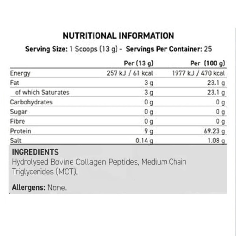 Хондропротектор (для спорту) Applied Nutrition Keto Collagen 325 g /25 servings/ Unflavored