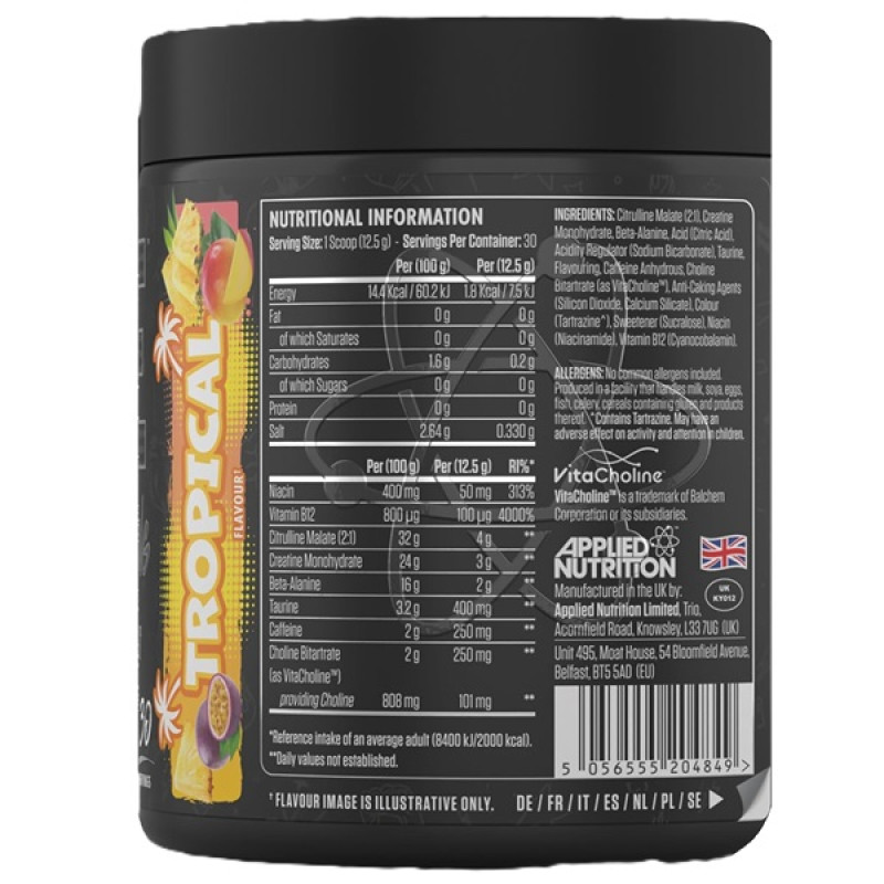 Комплекс до тренування Applied Nutrition ABE 315 g /30 servings/ Tropical
