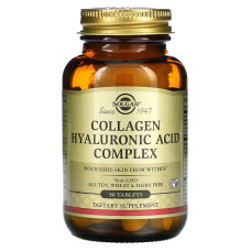 Комплекс для суглобів Solgar Collagen Hyaluronic Acid Complex 30 Tabs