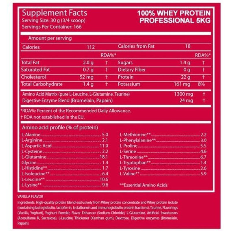 Протеїн Scitec Nutrition 100% Whey Protein Professional 500 g /16 servings/ Vanilla Very Berry