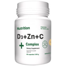Вітамінно-мінеральний комплекс EntherMeal D3 + Zinc + С Complex 60 Caps