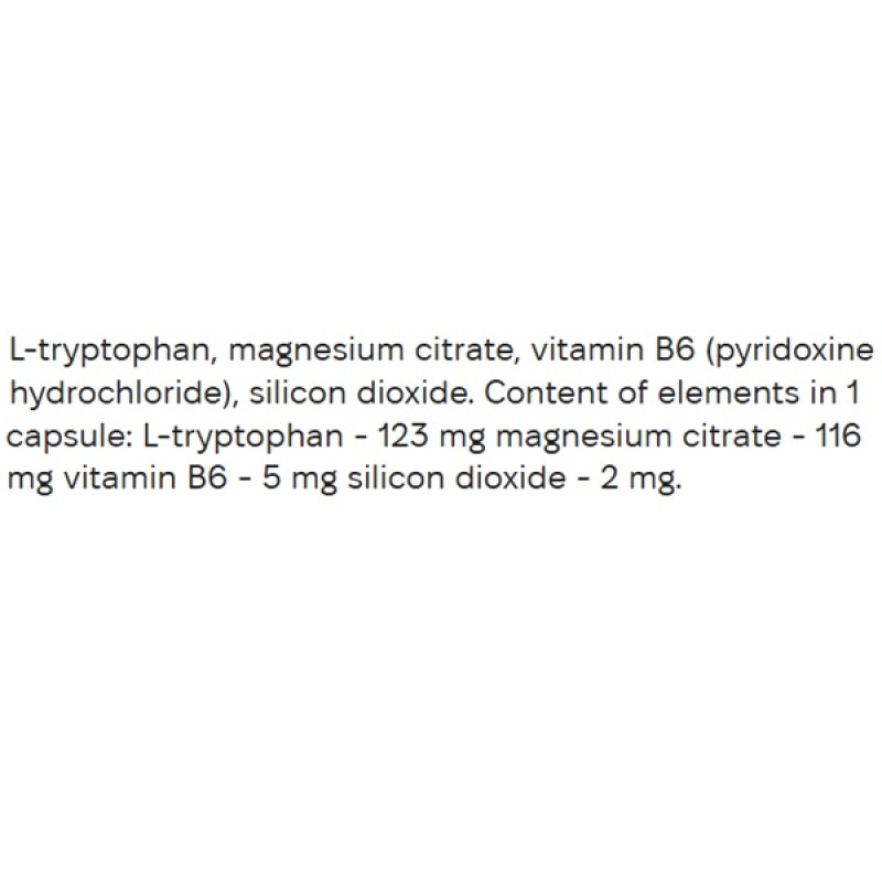 Триптофан EntherMeal L-Tryptophan And Mg B6 60 Caps