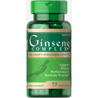 Комплекс для профилактики нервной системы Puritan's Pride Ginseng Complex 75 Caps