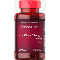 Яблочный уксус Puritan's Pride Apple Cider Vinegar 480 mg 200 Tabs