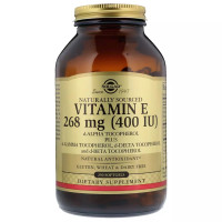 Витамин E Solgar Natural Vitamin E 400 IU Pure d-Alpha Tocopherol 250 Softgels