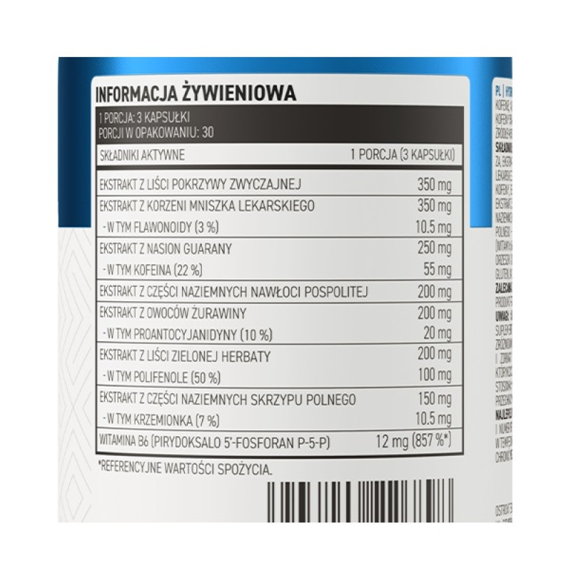 Комплексний жироспалювач OstroVit Hydro Out Diuretic 90 Caps