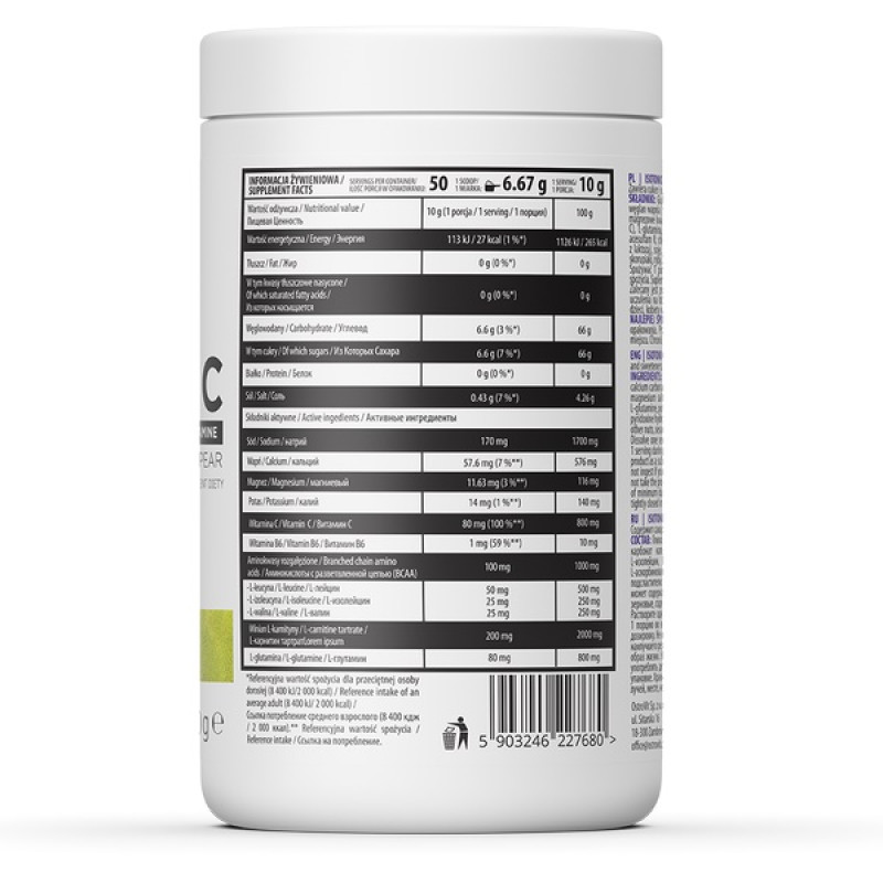 Ізотонік OstroVit Isotonic 500 g /50 servings/ Pear