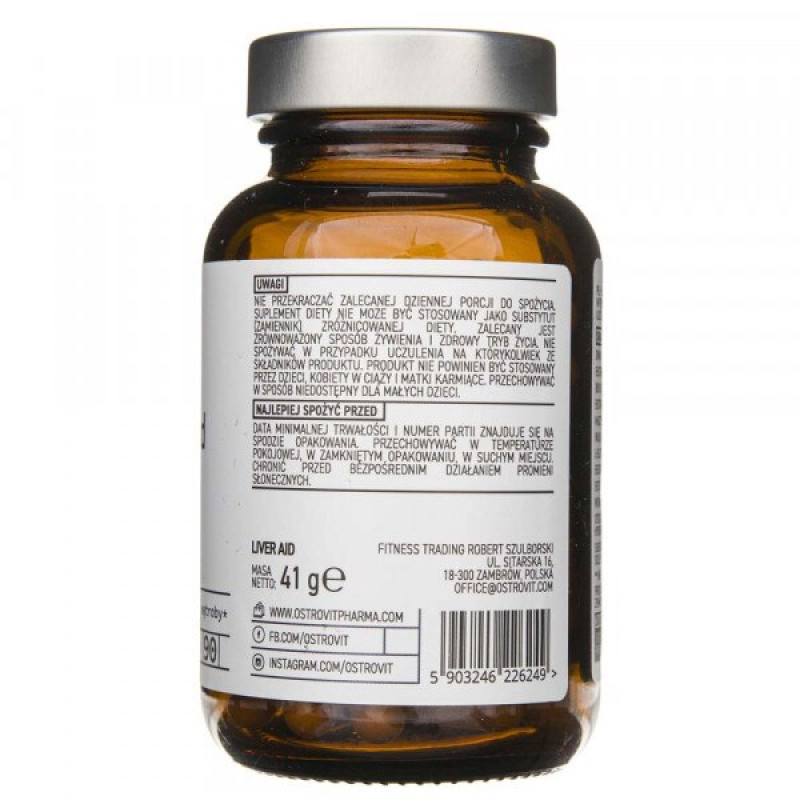 Натуральна добавка для спорту OstroVit Pharma Liver Aid 90 Caps