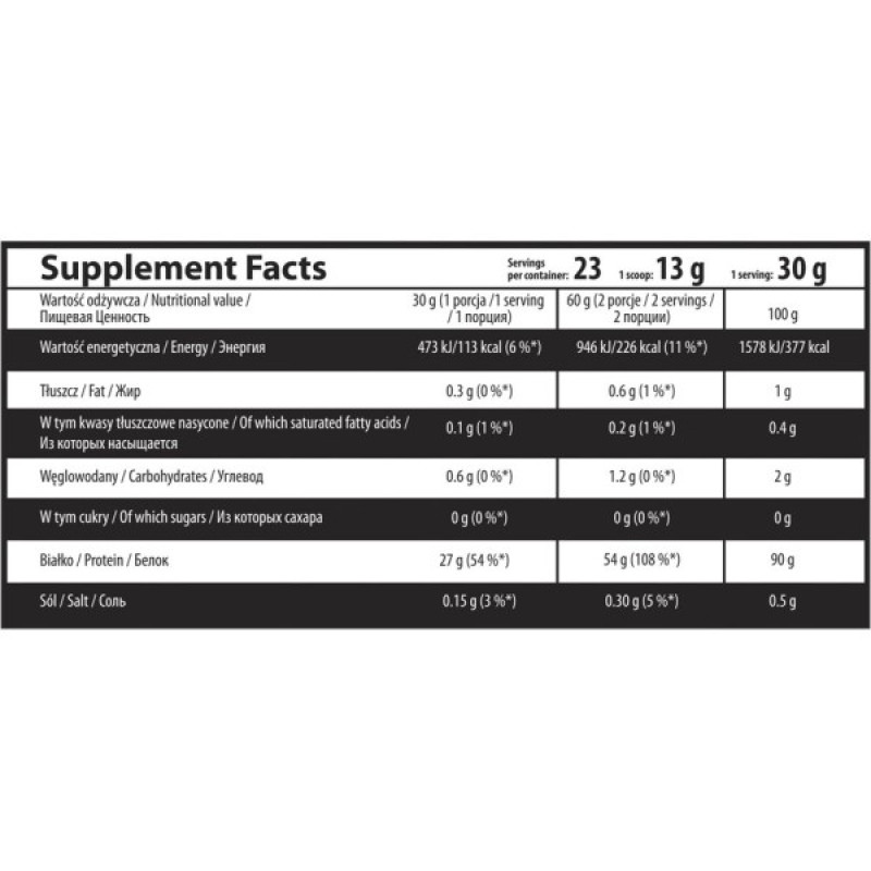 Протеїн OstroVit Whey Protein Isolate 700 g /23 servings/ Vanilla Wafers