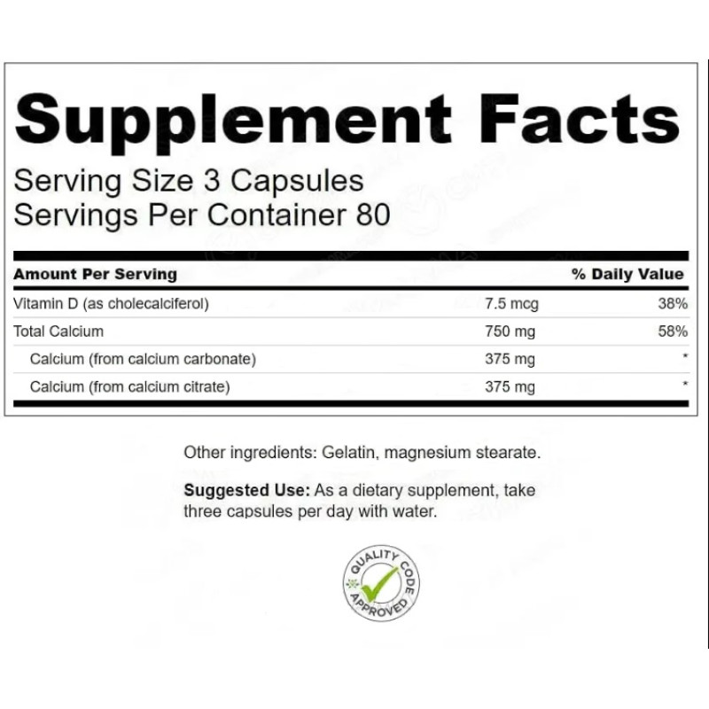 Мікроелемент Кальцій Swanson Calcium & Vitamin D 240 Caps