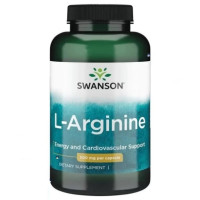 Аргінін Swanson L-Arginine 500 mg 100 Caps