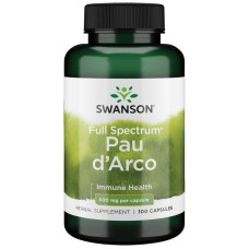 Мурашине дерево Swanson Full Spectrum Pau d'Arco 500 mg 100 Caps