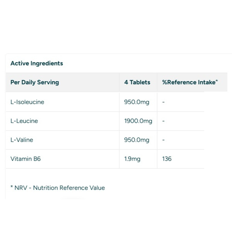 Амінокислота BCAA для спорту MyProtein Essential BCAA 270 Tabs