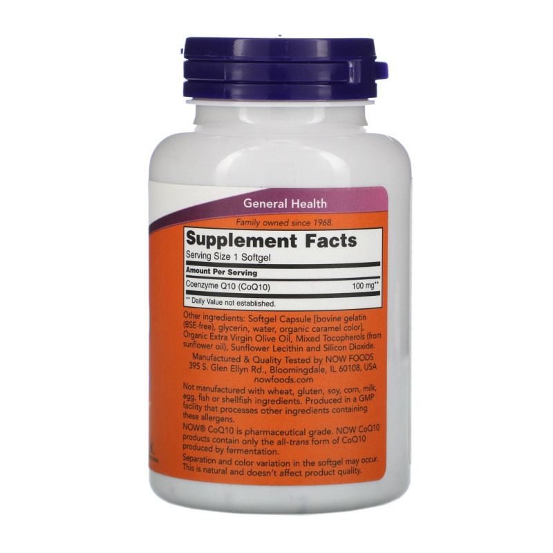 Коэнзим NOW Foods CoQ10 100 mg 150 Softgels