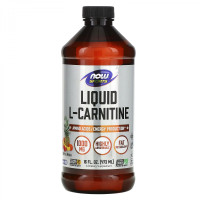 Карнітін NOW Foods L-Carnitine Liquid 1000 mg 473 ml /31 servings/ Tropical Punch