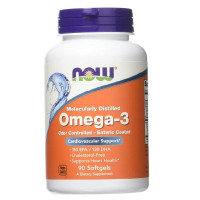Омега 3 NOW Foods Omega-3 Molecularly Distilled Softgels 90 Softgels