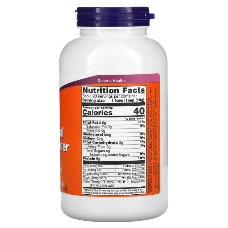 Грибной комплекс NOW Foods Nutritional Yeast 284 g /17 servings/