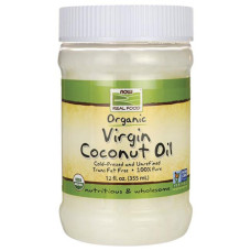 Кокосова олія NOW Foods Organic Virgin Coconut Cooking Oil 355 ml /24 servings/